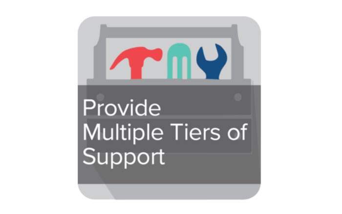 Provide Multiple Tiers of  Support